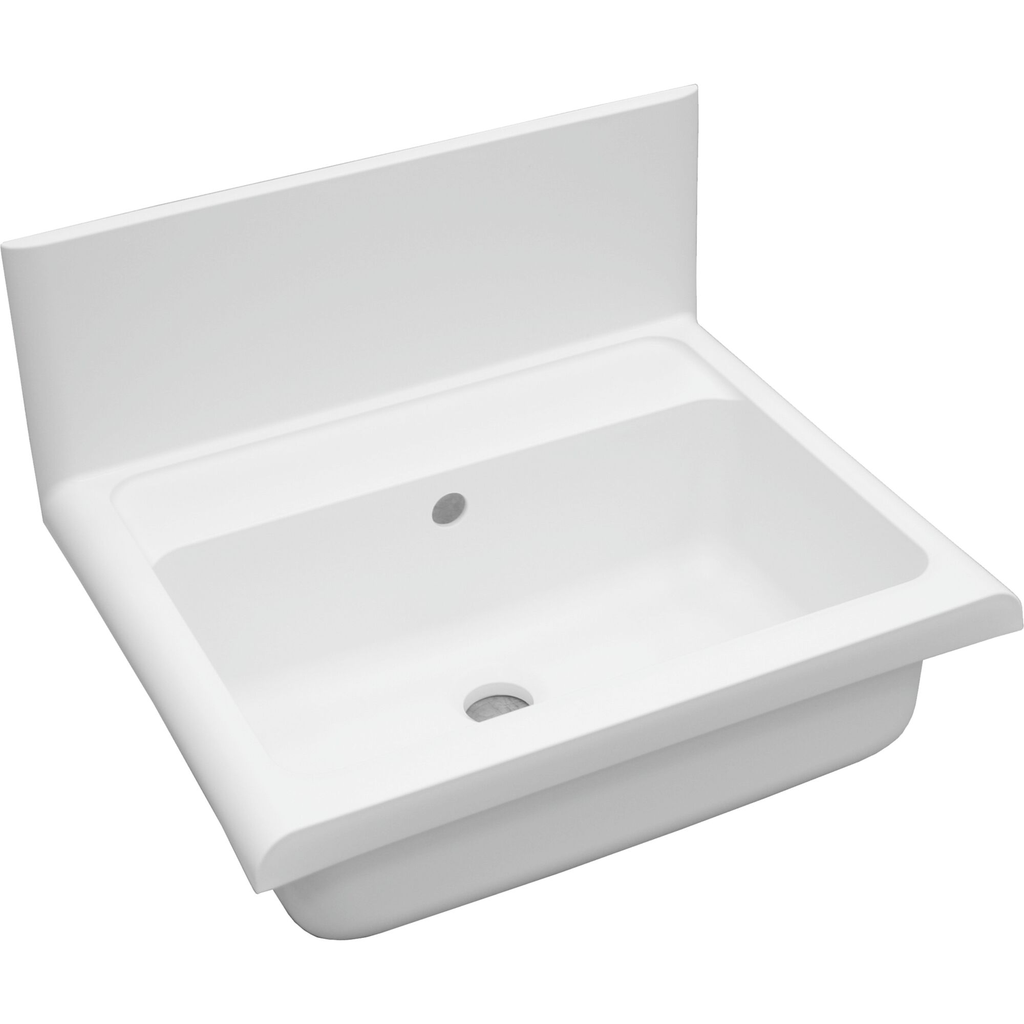 Weißes Ausgussbecken Compact