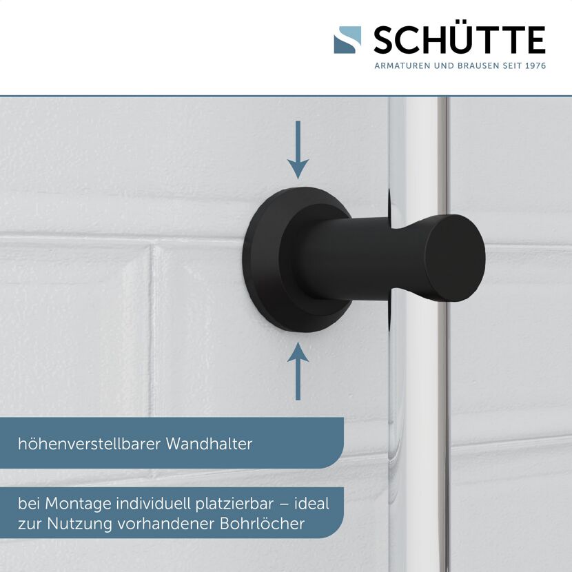 Höhenverstellbarer Wandhalter für Duscharmatur
