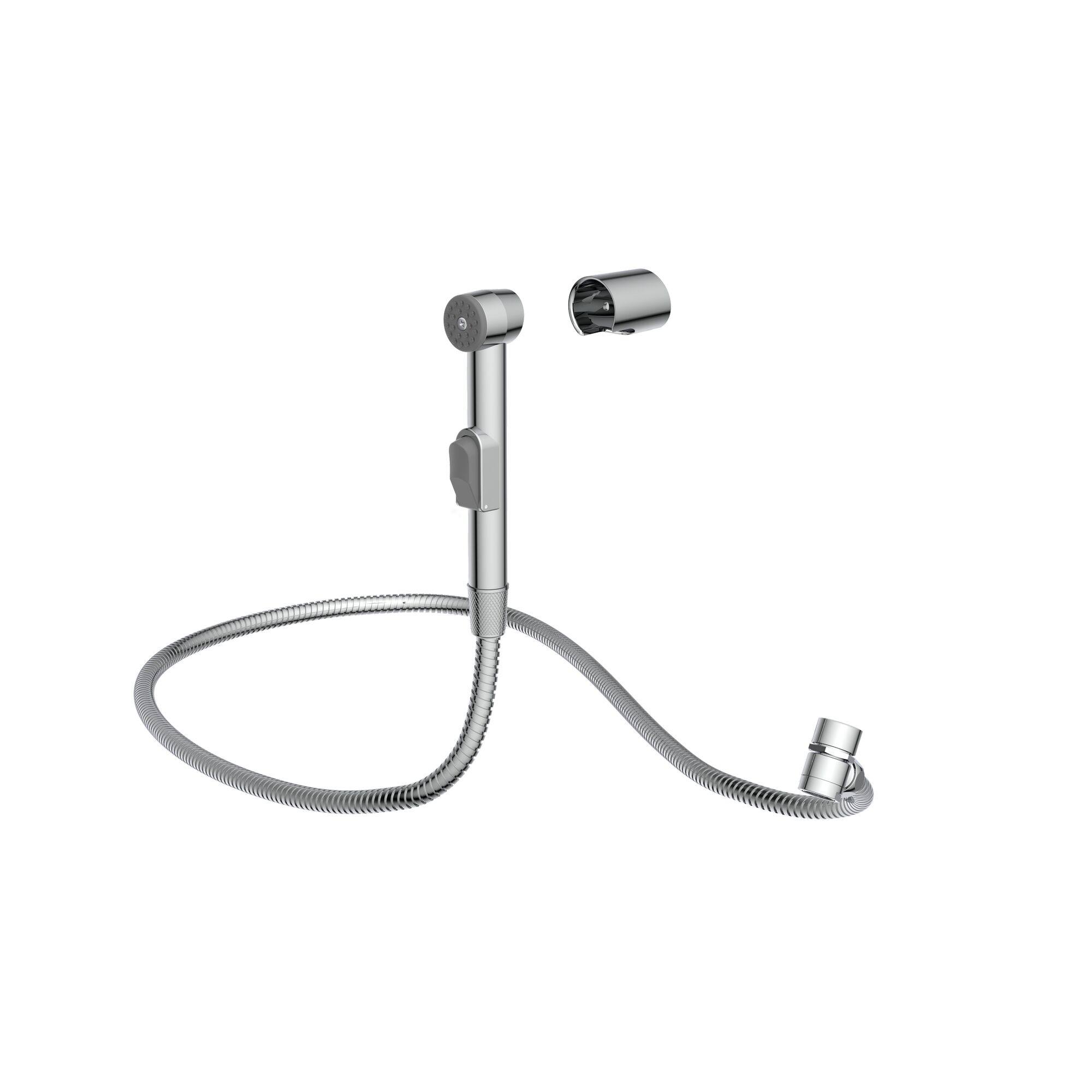 Waschbeckenbrause Chrom mit Schlauch und Halterung