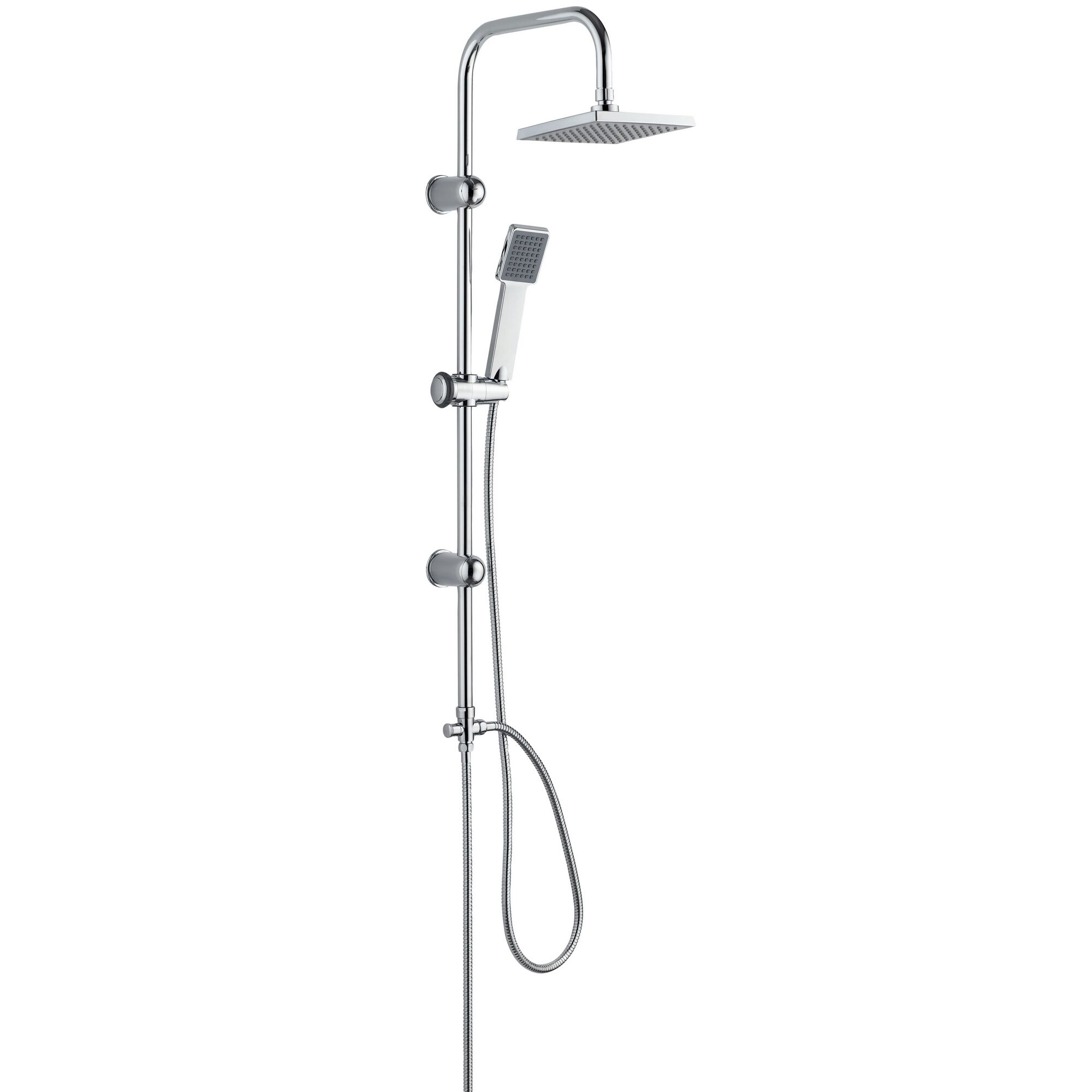 Duschstange mit Duschkopf und Schlauch