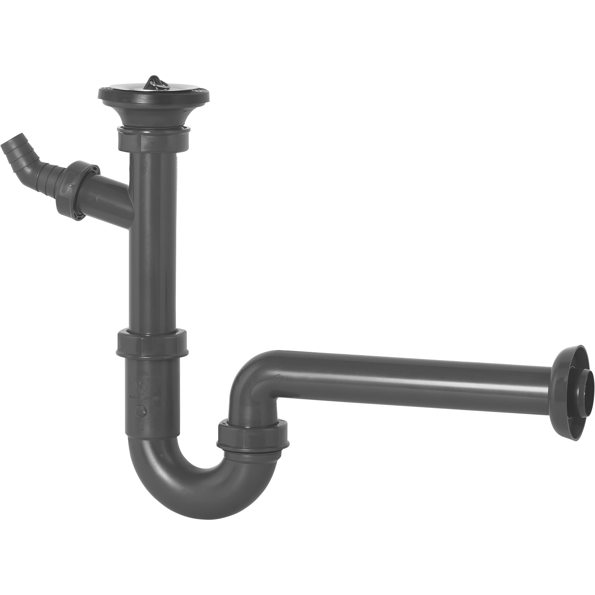 Graues Geruchsverschlussrohr