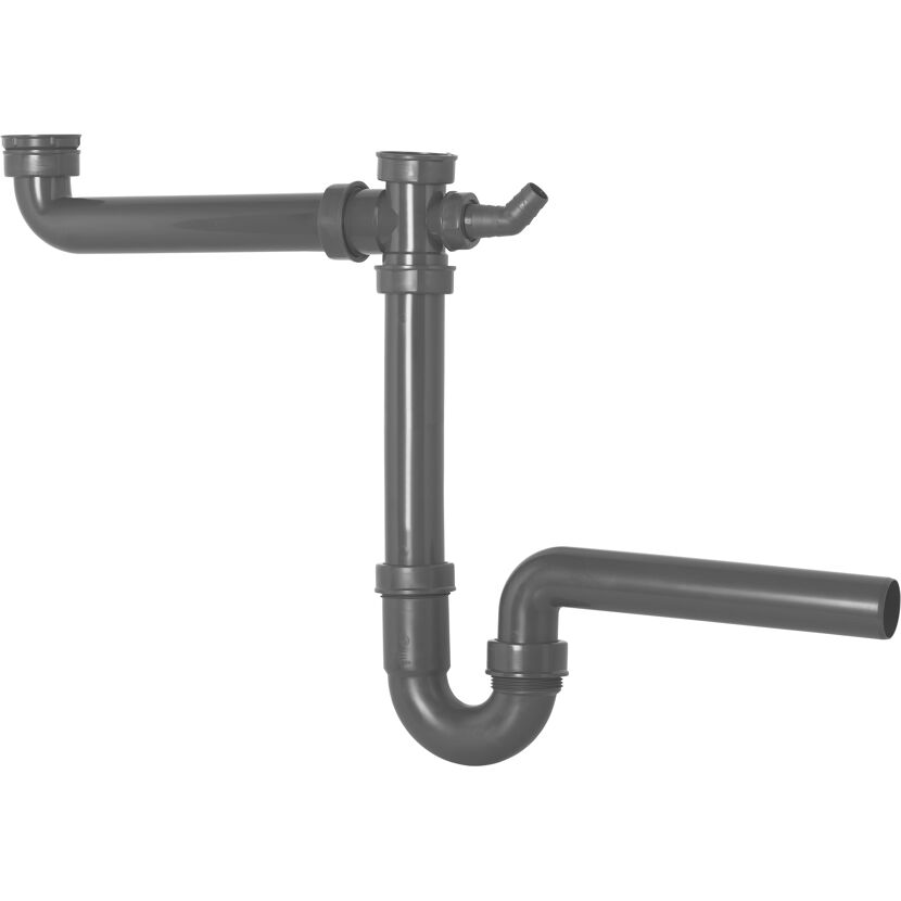 Spültisch-Röhrengeruchsverschluss mit Höhenausgleichstück, 1 1/2" x Ø 40 mm