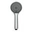 Handbrause Water Saving chrom mit schwarzer Strahlscheibe