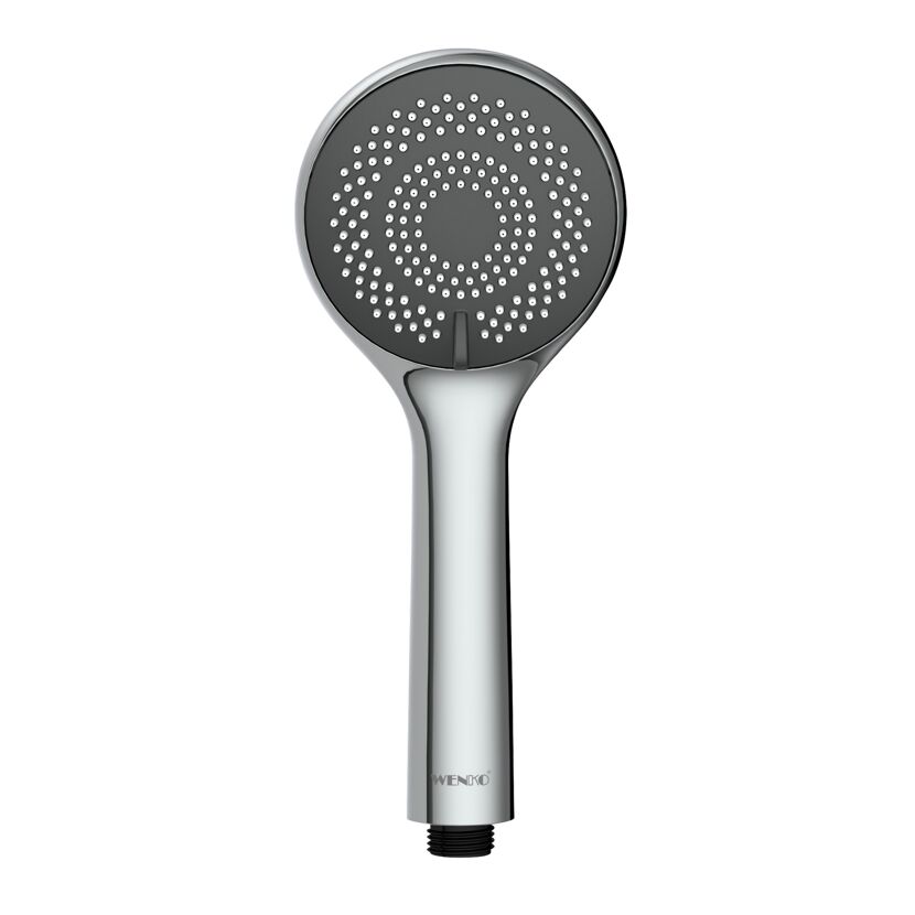 Handbrause Water Saving chrom mit schwarzer Strahlscheibe