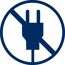 Verbotsschild: Stecker nicht einstecken