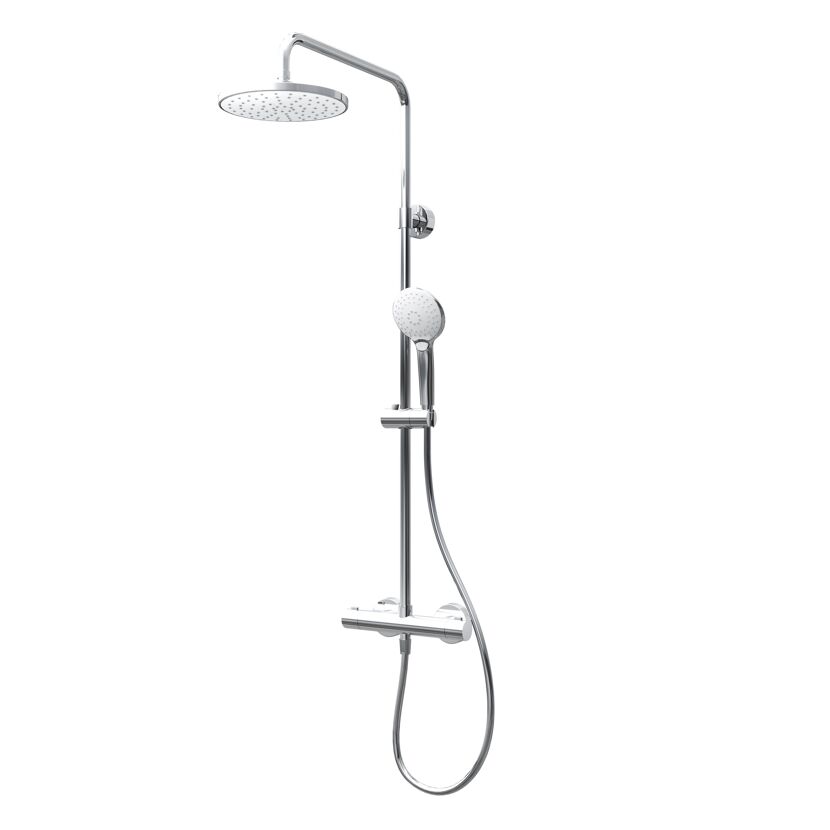 Duschsystem 'Duschmaster Rain III' mit Thermostat, rund, 110 cm