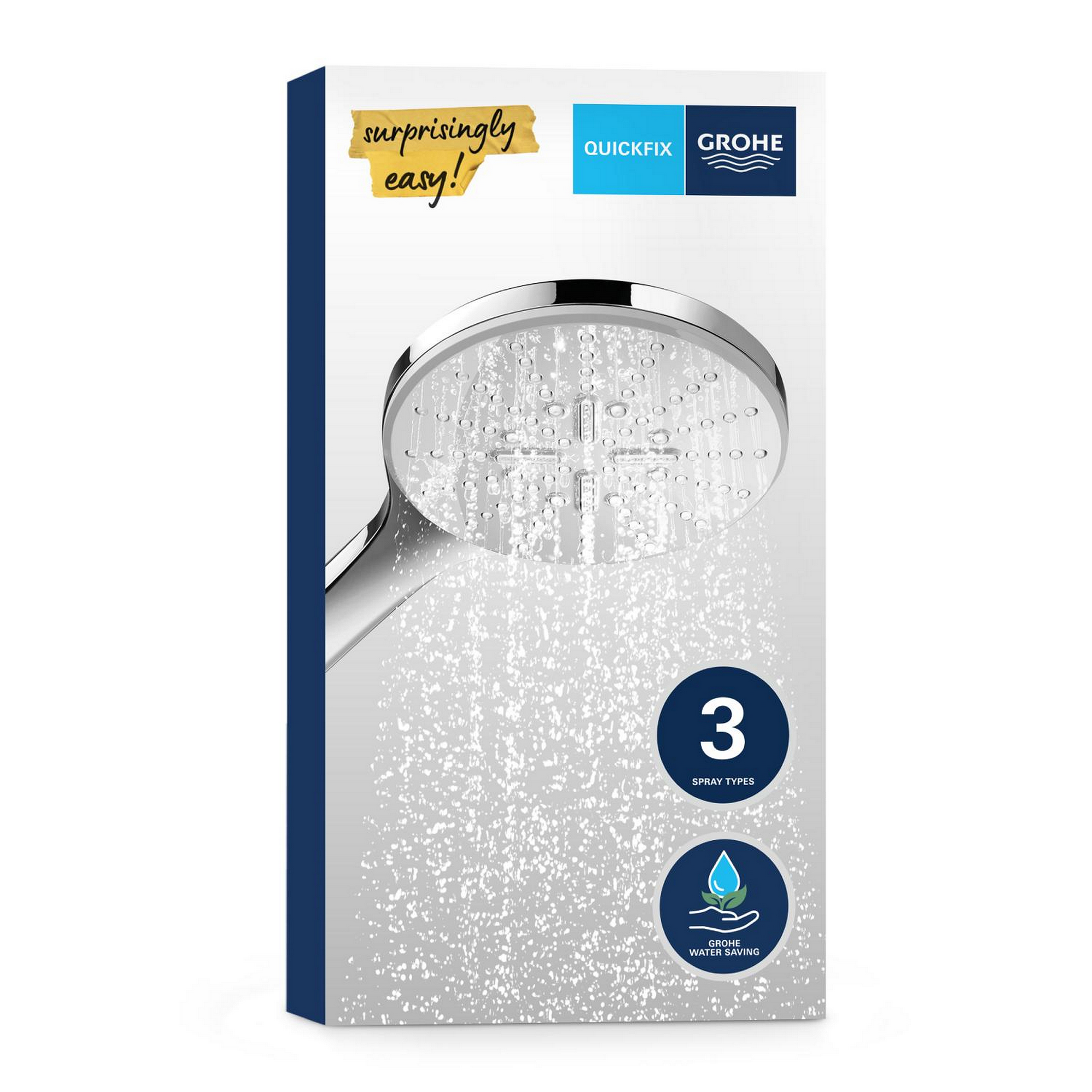 Handbrause 'Vitalio SmartActive 150' chromfarben 3 Strahlarten