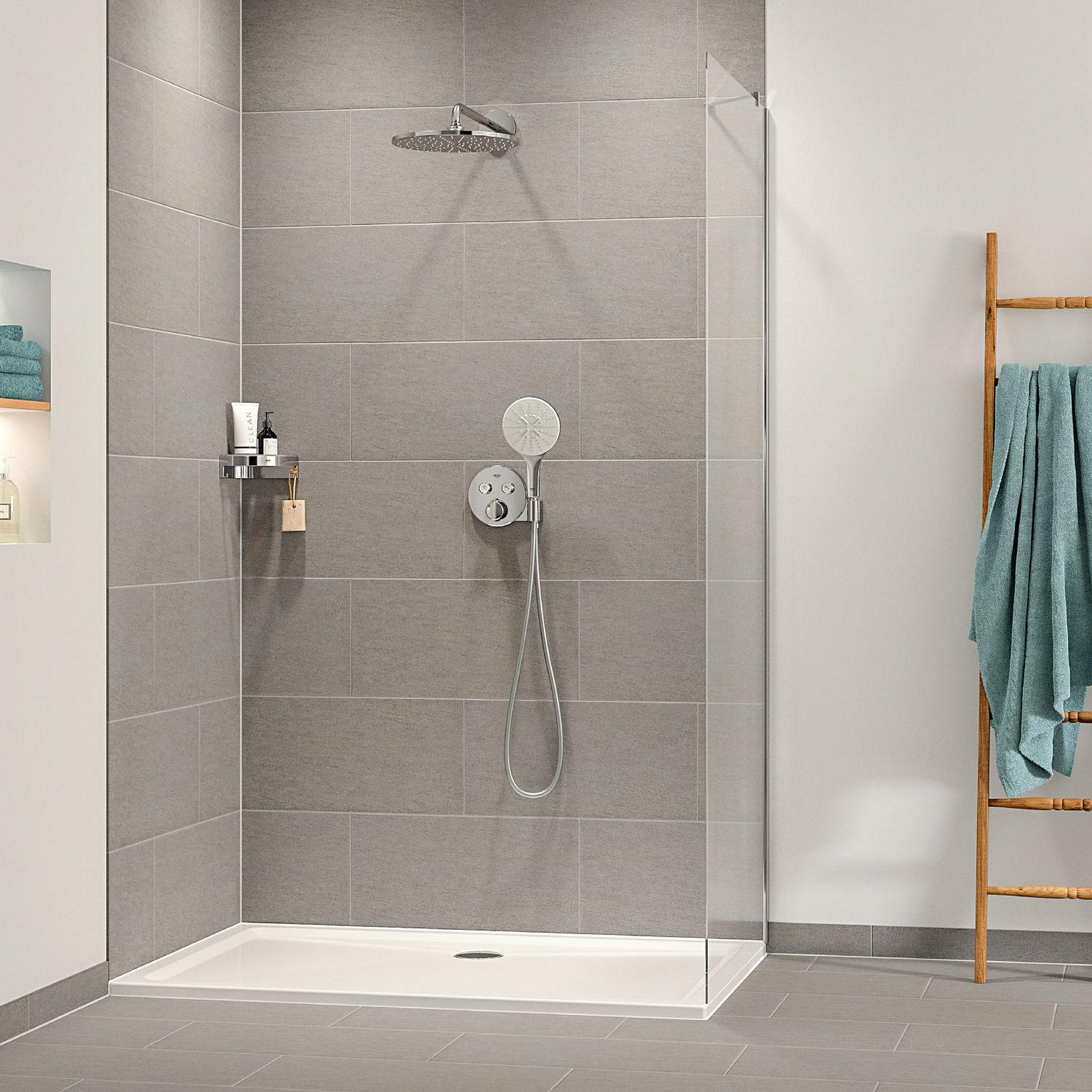 Handbrause 'Vitalio SmartActive 150' chromfarben 3 Strahlarten