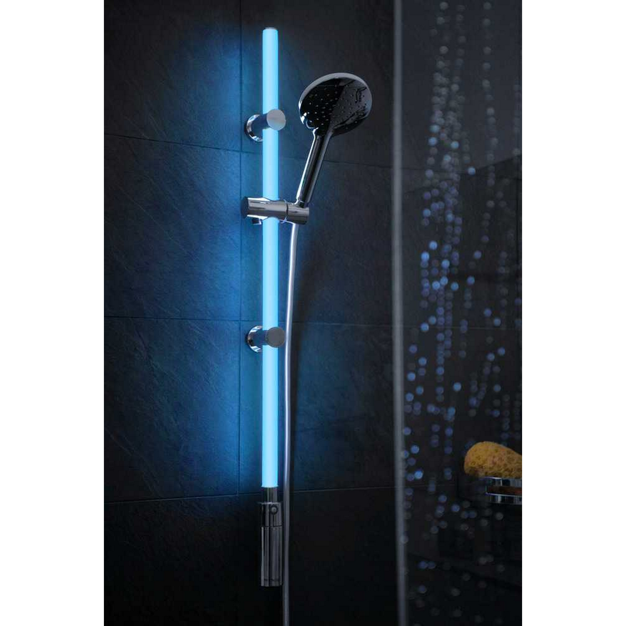 LED-Duschstange mit Farbwechsler Bewegungsmelder Fernbedienung, 94 cm + product picture