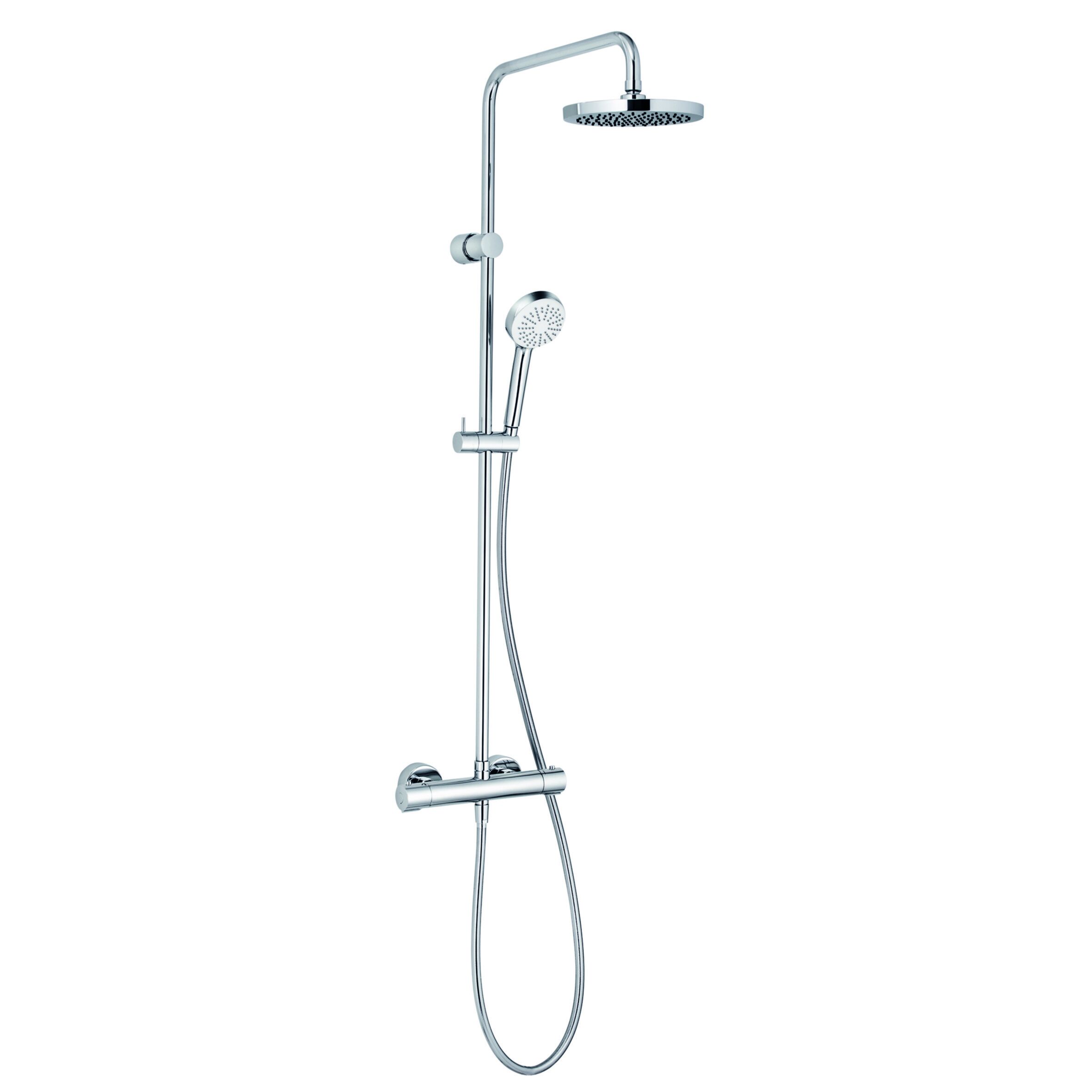 Duschsystem mit Regendusche und Handbrause