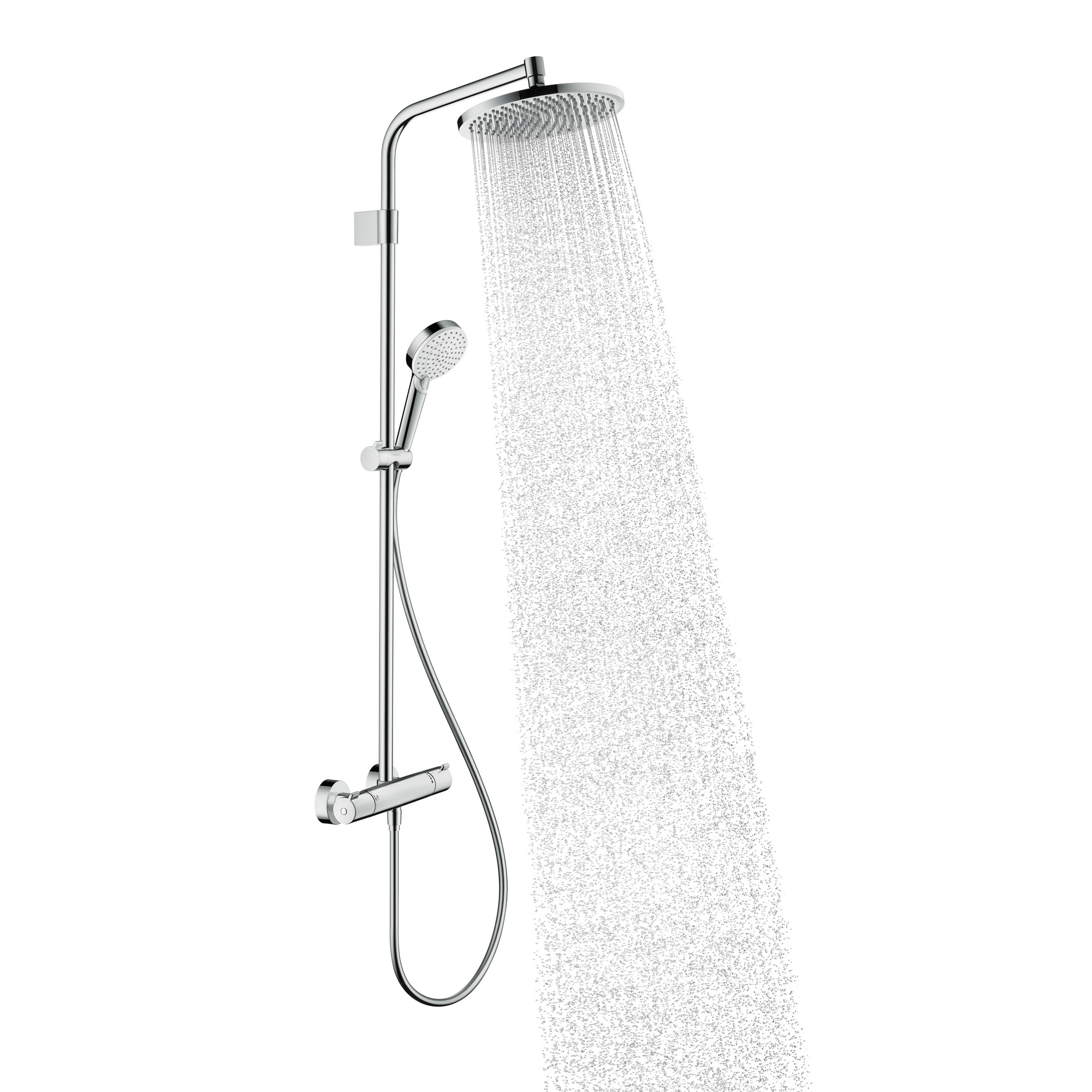 Duschsäule 'Crometta S 240 Varia Showerpipe' mit Thermostat und Abzieher + product picture