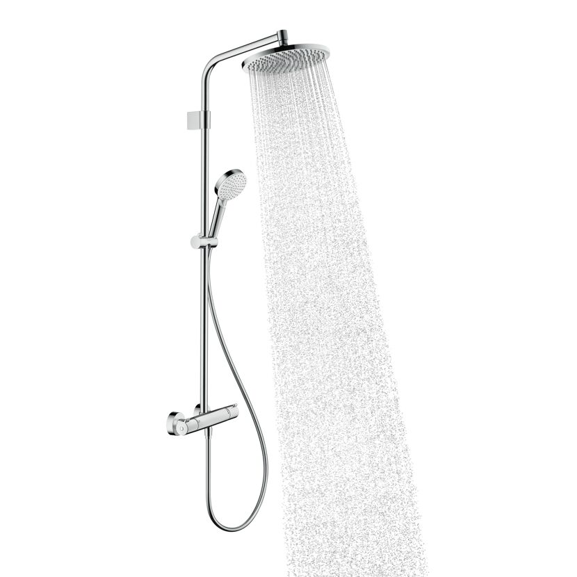Duschsystem mit laufendem Wasser