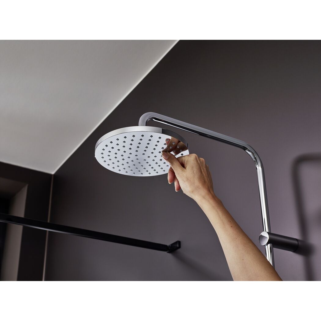 Duschsystem 'Vernis Blend 200' chromfarben mit Thermostat