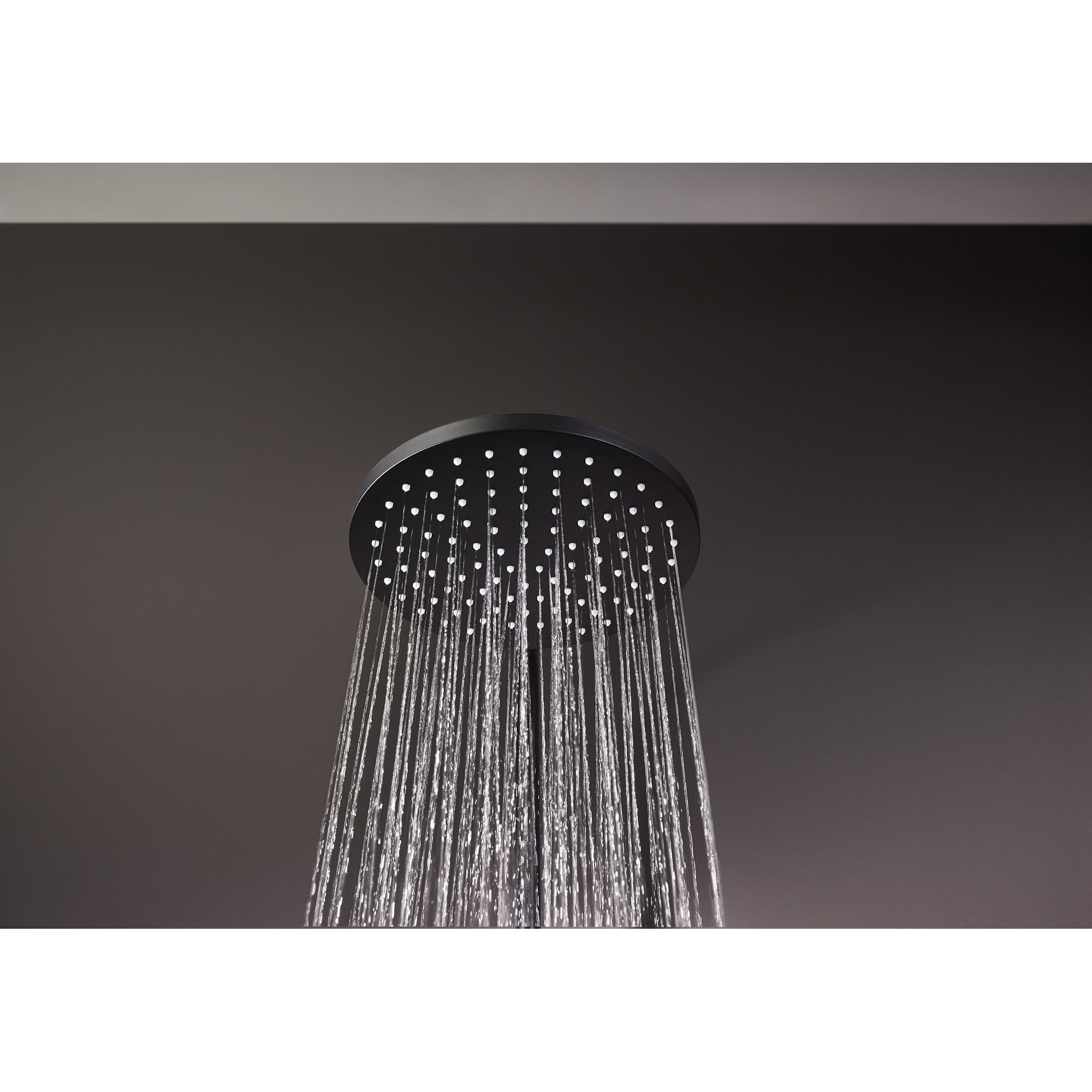 Duschsystem 'Vernis Blend 200' mattschwarz mit Thermostat