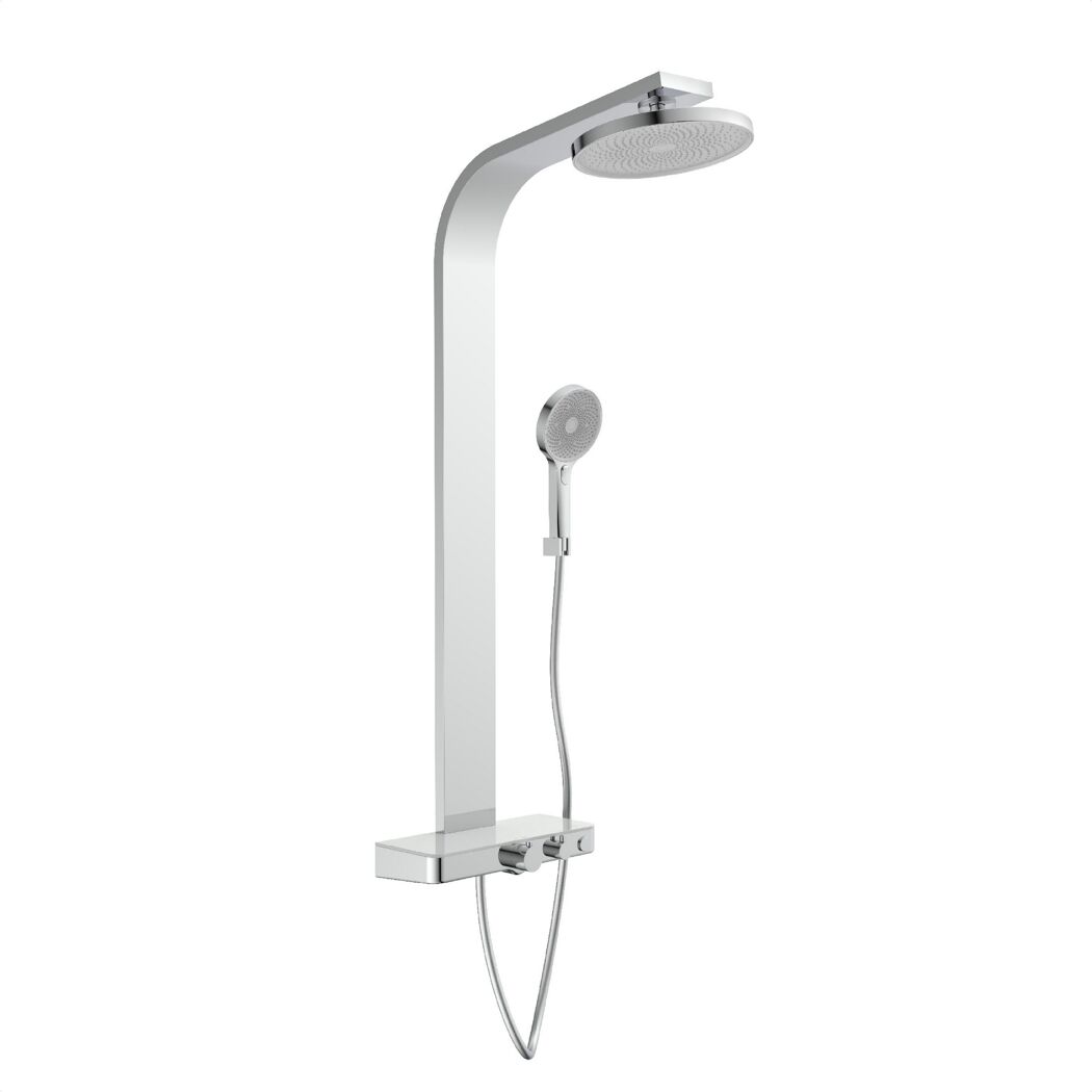 Duschsystem SamoaRain Chrom mit Handbrause