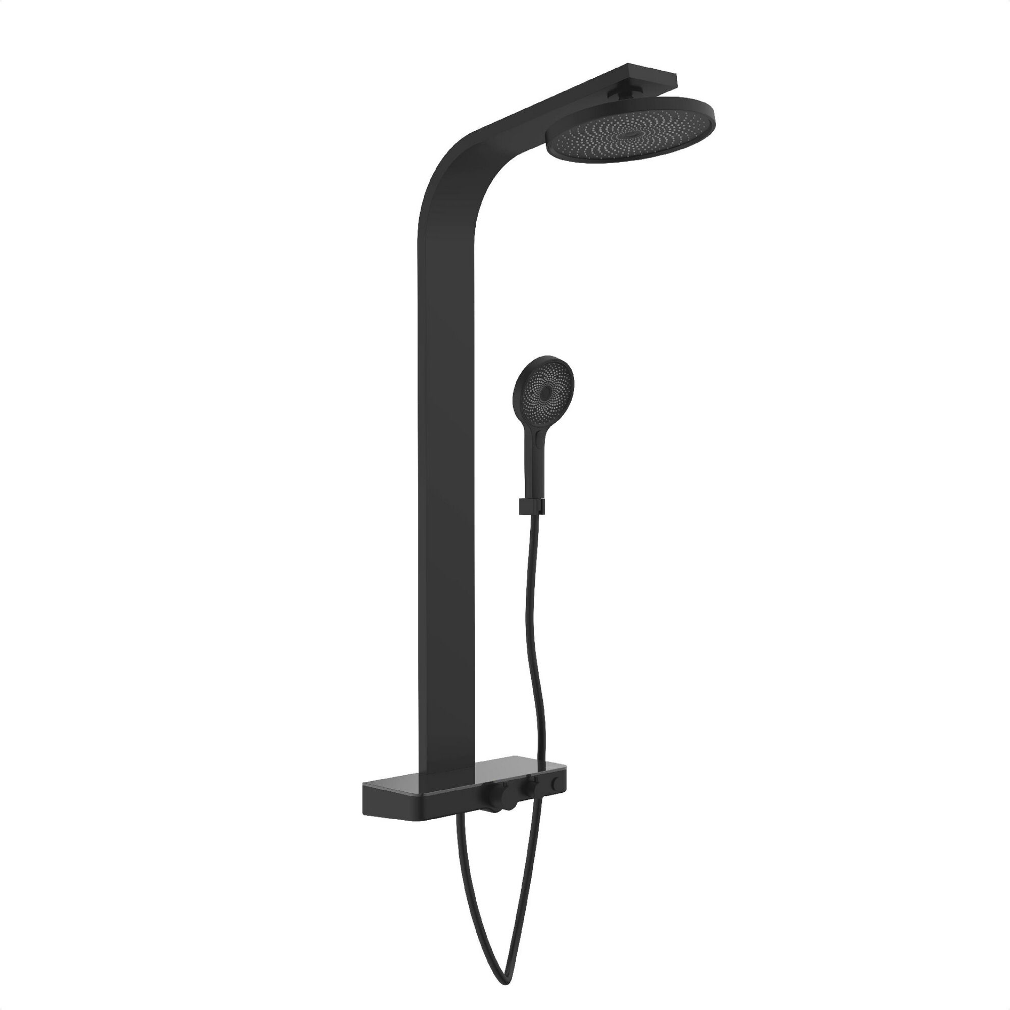 Schwarze Duschsäule SamoaRain