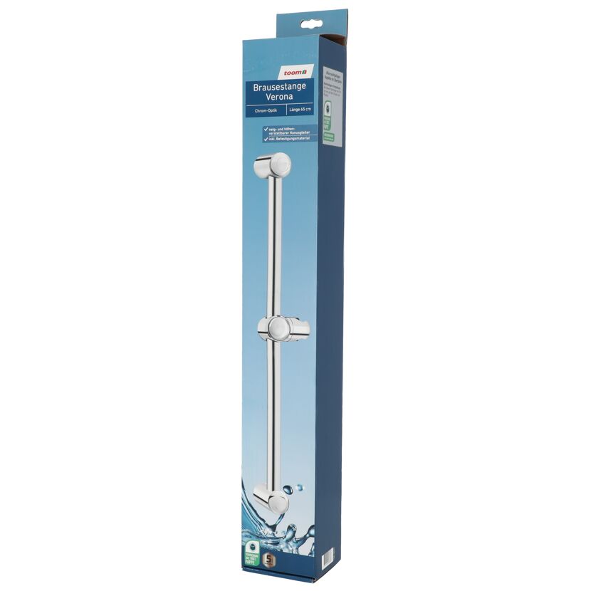 Verona Brausestange von toom in Chrom-Optik, 65 cm lang