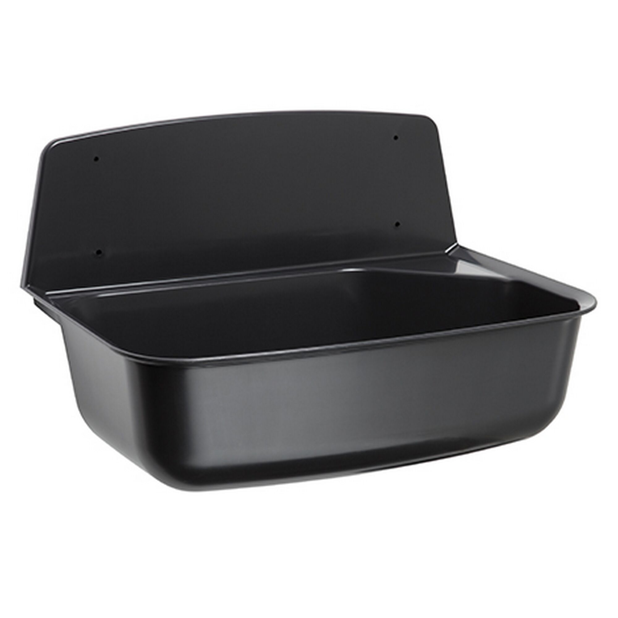 Schwarzes Ausgussbecken