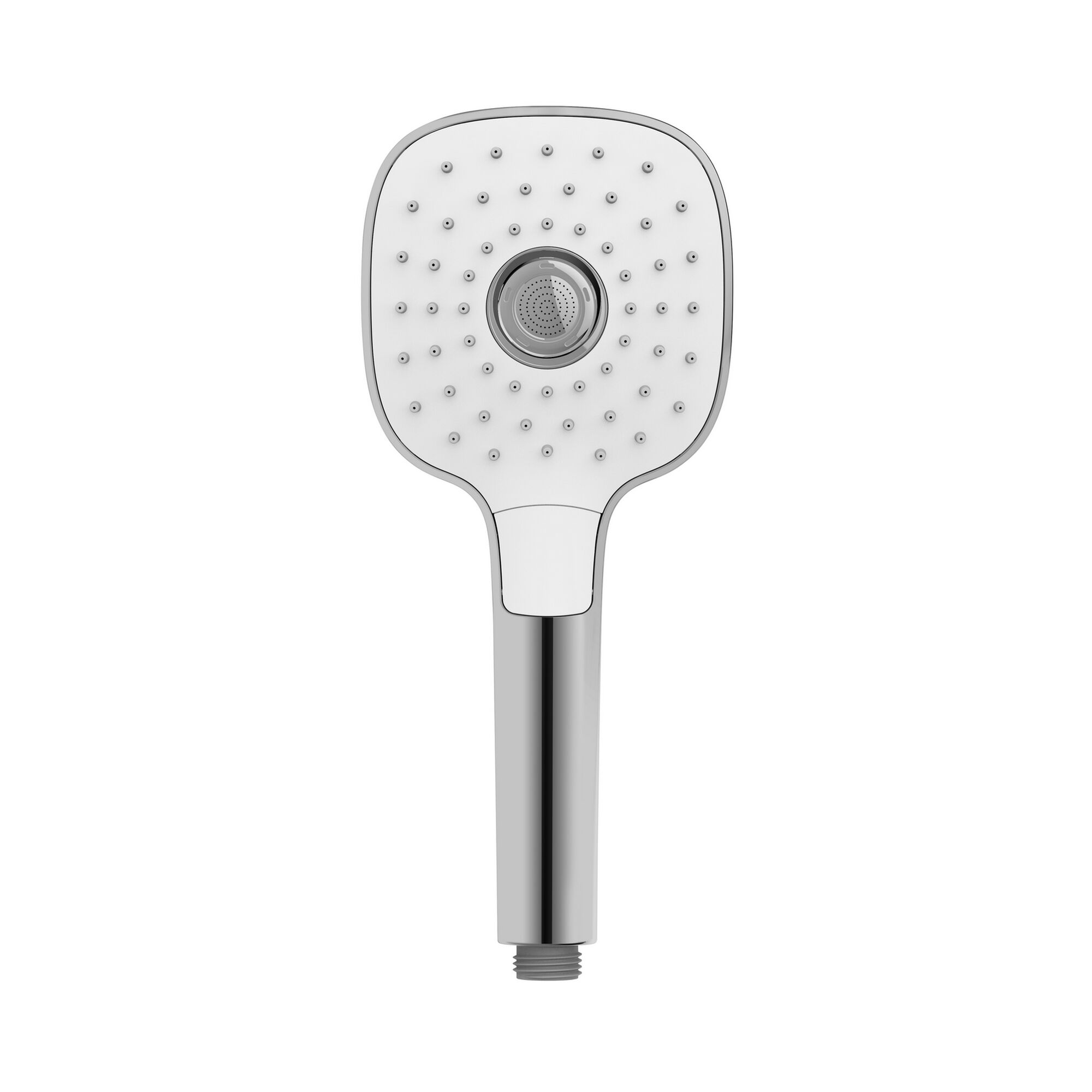 Duschkopf Powerboost chrom mit weißen Details