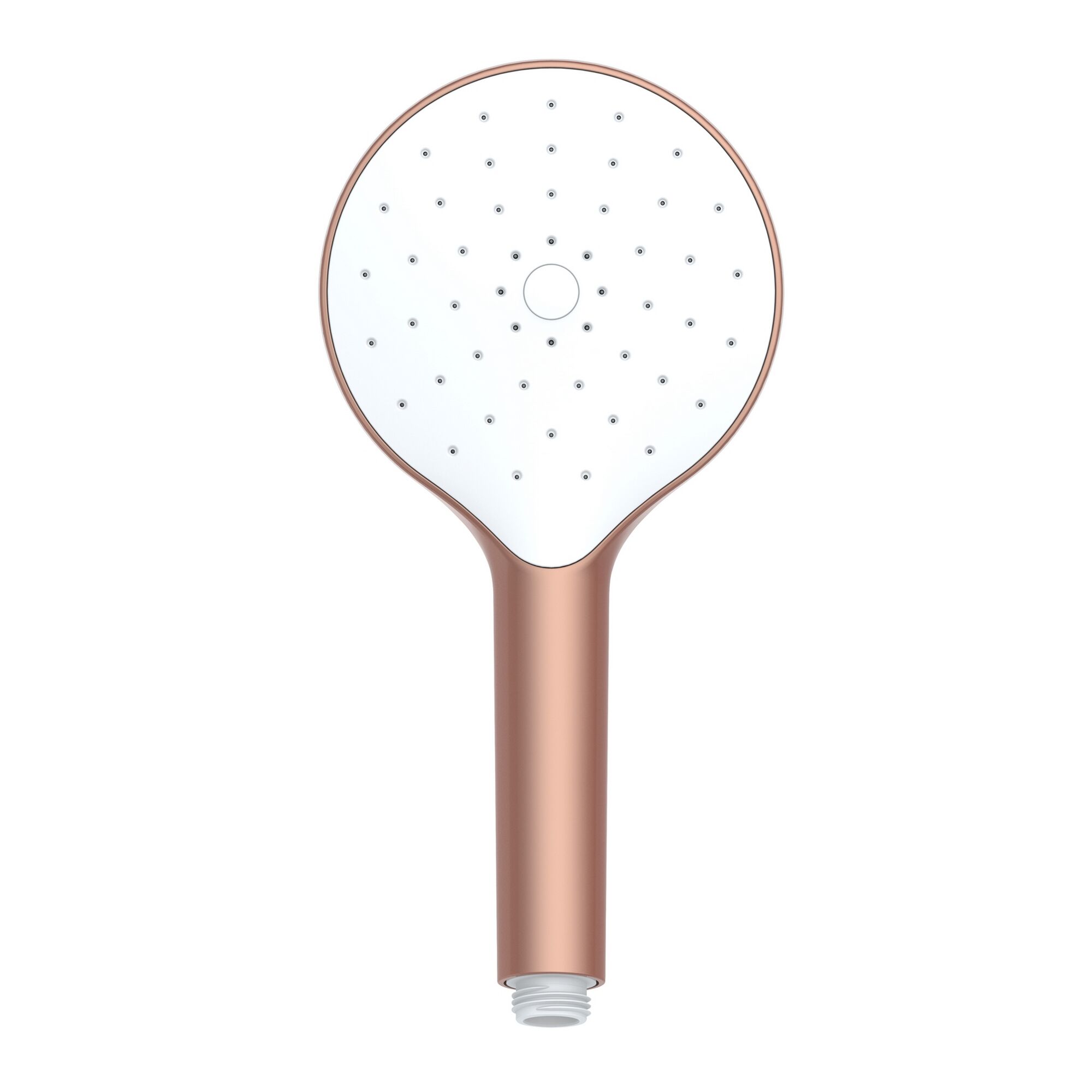 Duschkopf mit rundem Brausekopf in Roségold