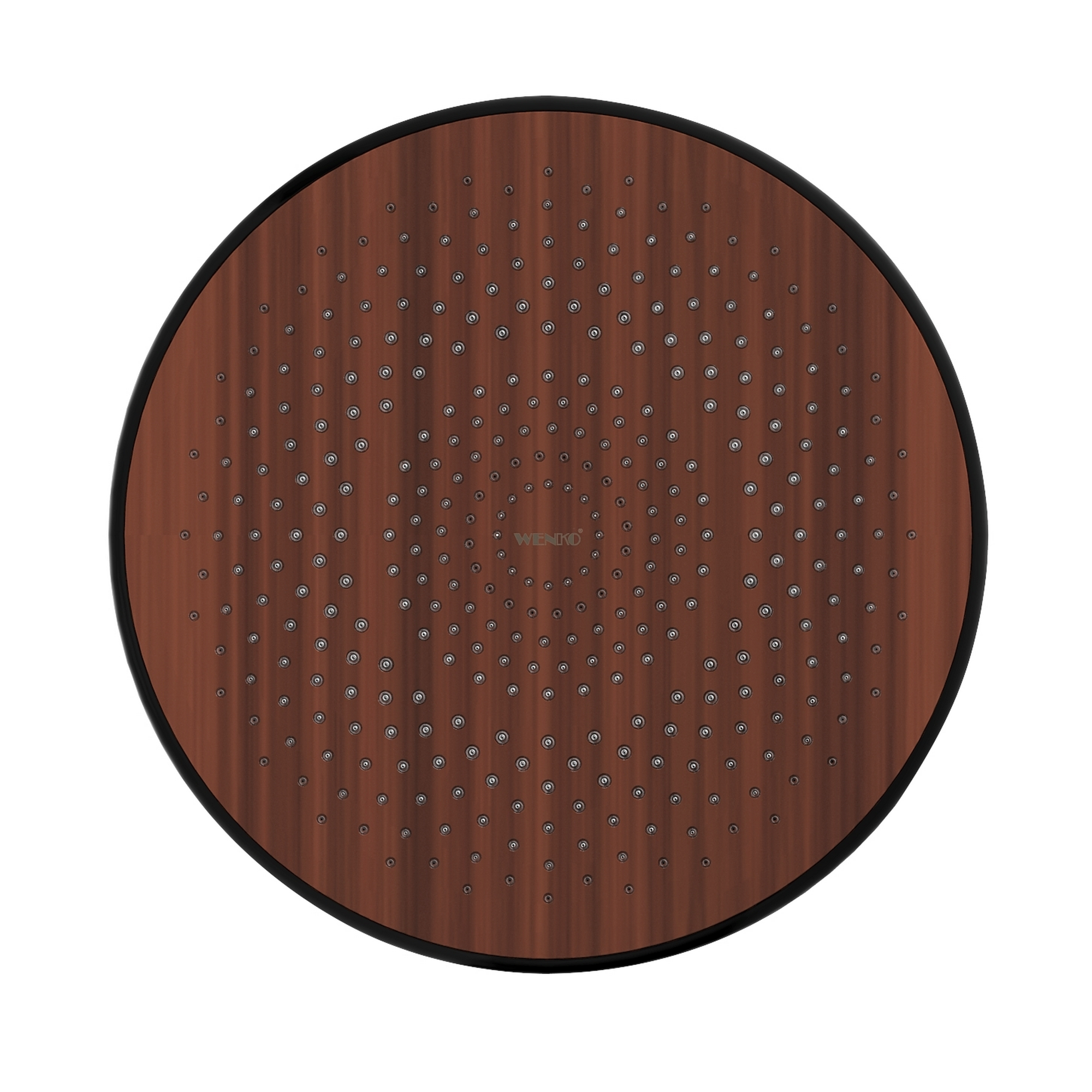 Kopfbrause 'Watersaving Wood' braun/schwarz Ø 22,5 cm + product picture