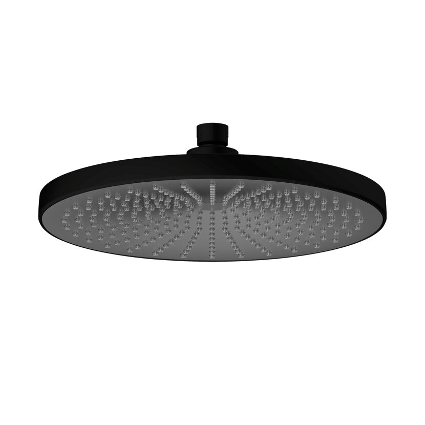 Schwarzer Regenduschkopf Ultimate 250
