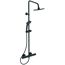 Schwarzes Duschsystem CT25 silk black