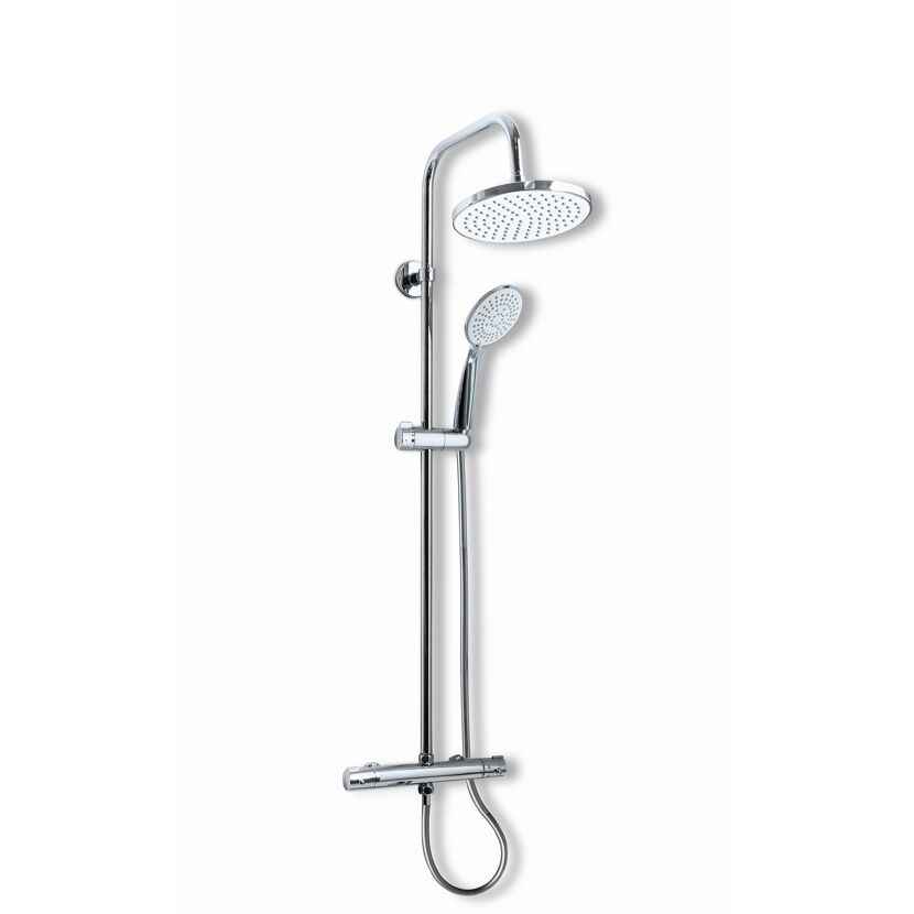Duschstange mit Regendusche und Handbrause