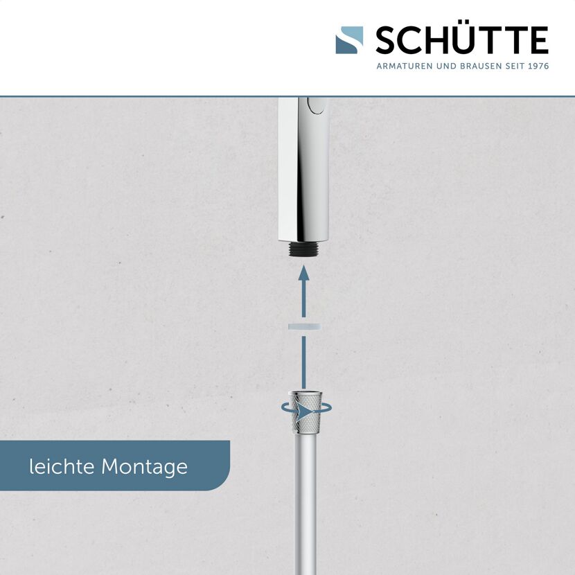 Leichte Montage der Brausestange