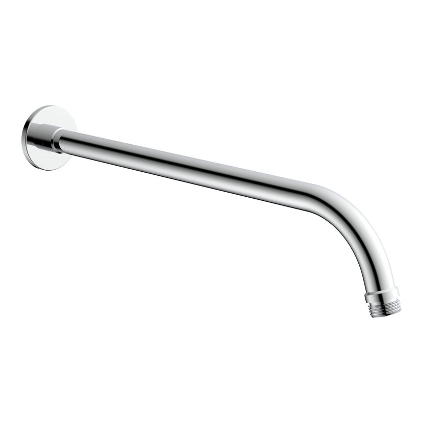 Unterputz-Anschlussbogen 'Rio' Edelstahl chromfarben 370 mm