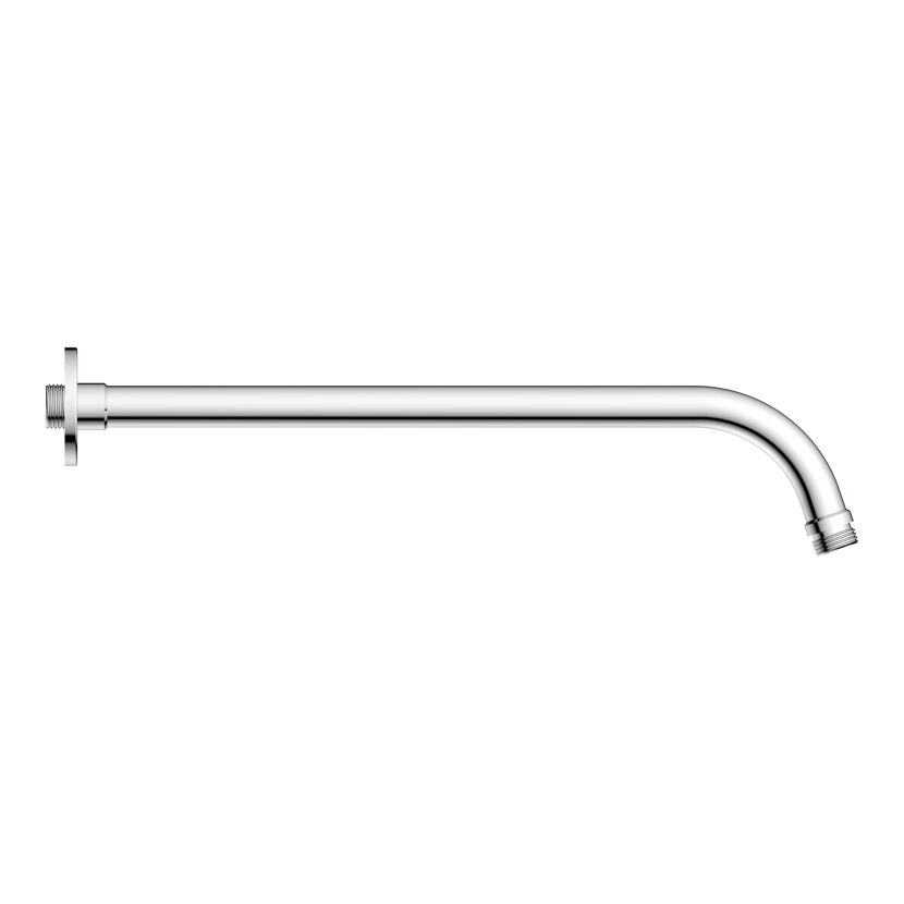 Unterputz-Anschlussbogen 'Rio' Edelstahl chromfarben 370 mm
