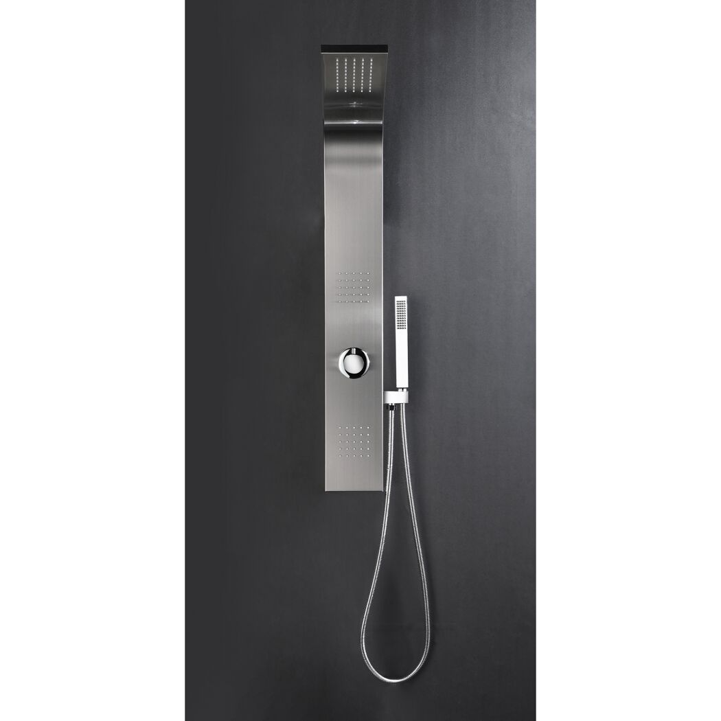 Duschpaneel Troya black