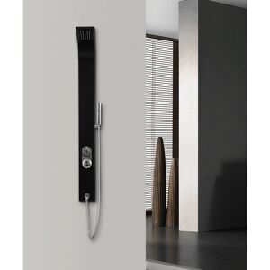 Duschpaneel 'Care' Edelstahl schwarz 150 x 15 cm