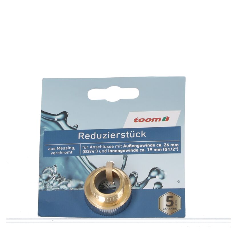Reduzierstück Messing rund 1/2" AG 3/4"