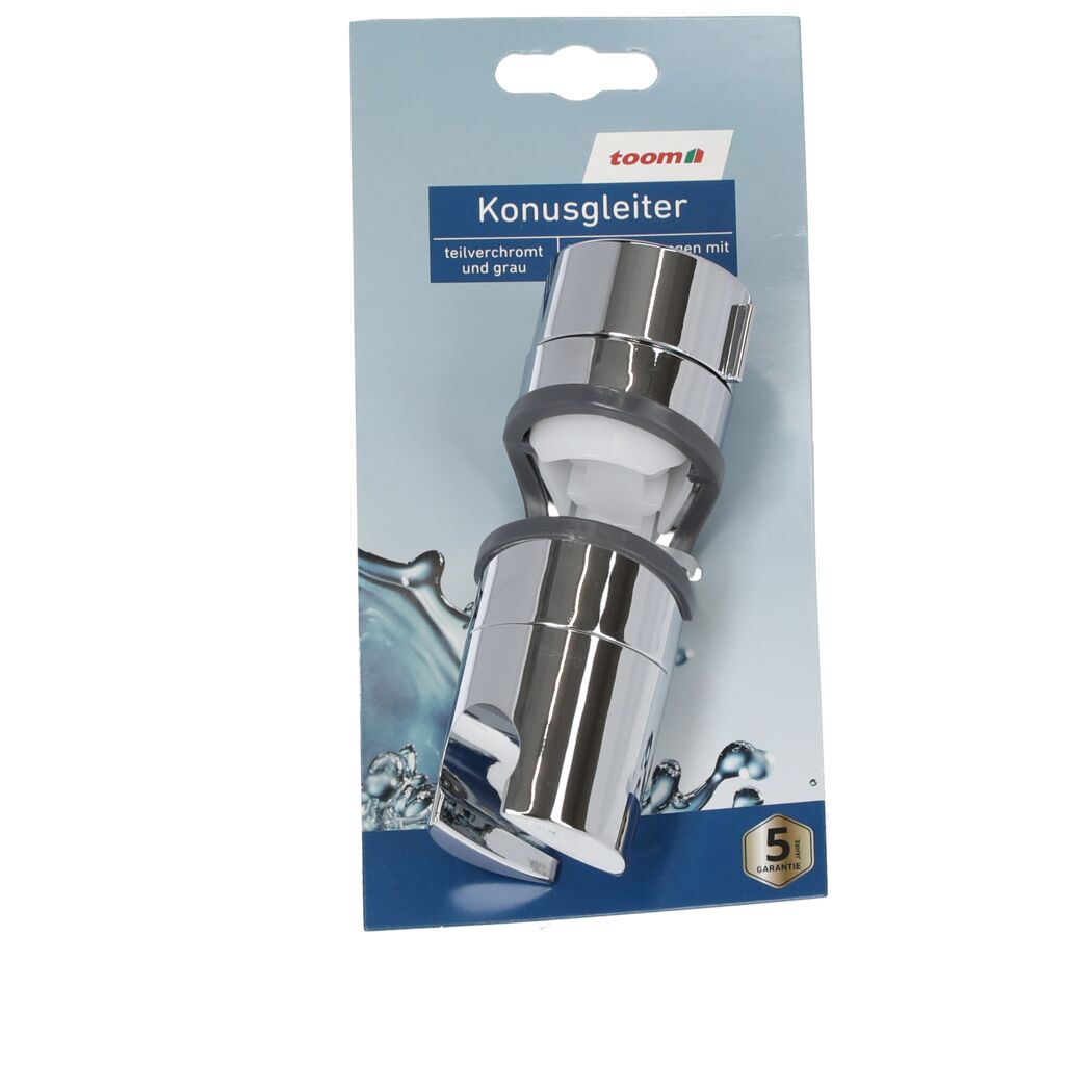 Konusgleiter chromfarben 11,9 x 4,05 cm