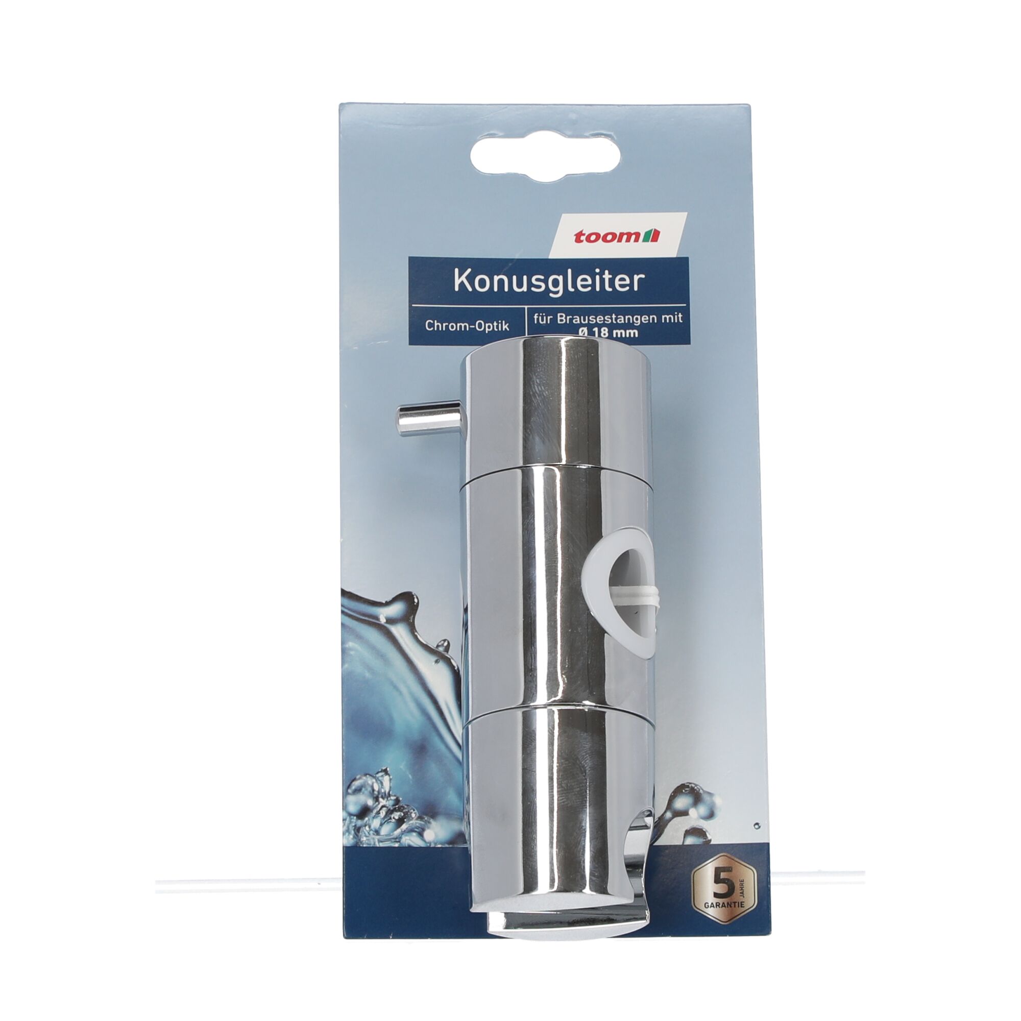 Chromfarbener Brausehalter von toom