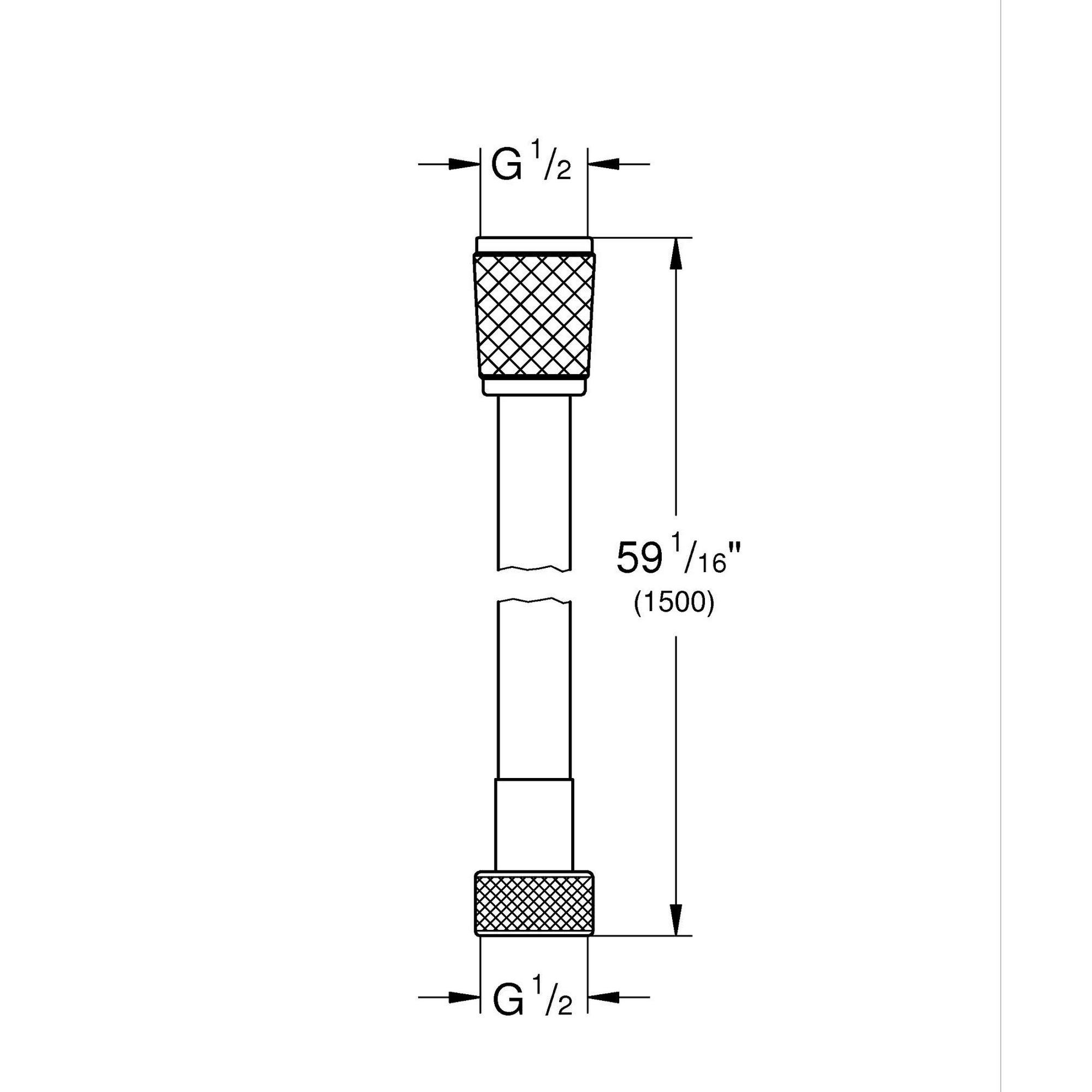 Brauseschlauch 'Vitalioflex Trend' chromfarben 150 cm
