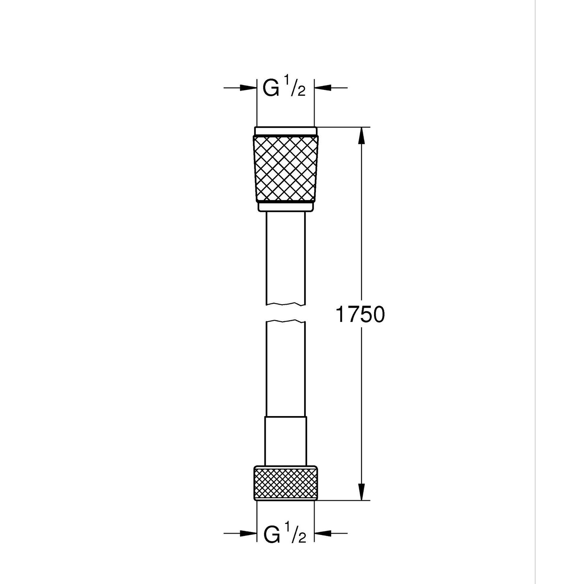 Brauseschlauch 'Vitalioflex Trend' chromfarben 175 cm