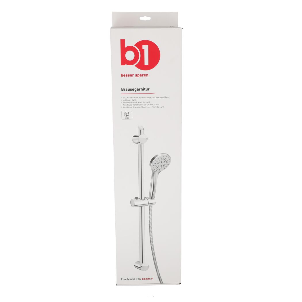 Brausegarnitur von B1 in Chrom-Optik