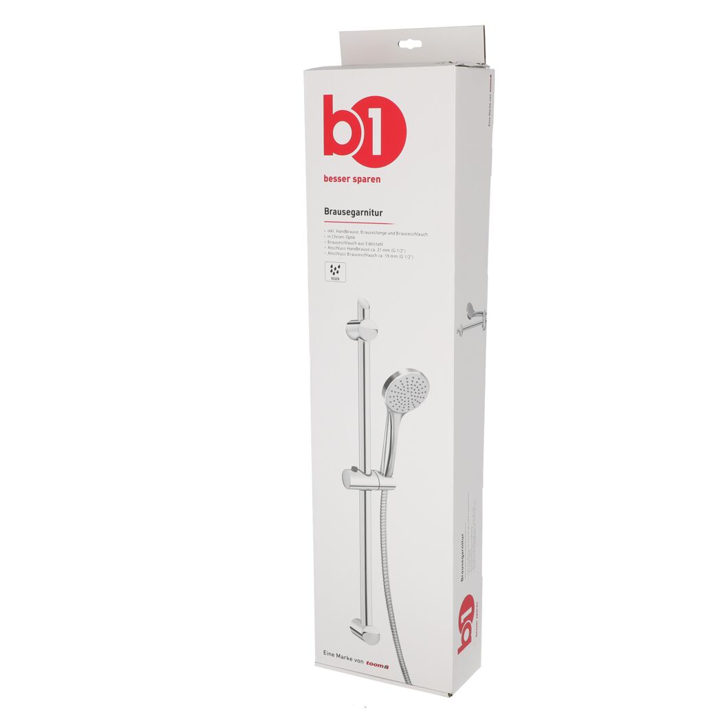 Brausegarnitur von B1 in Chrom-Optik.