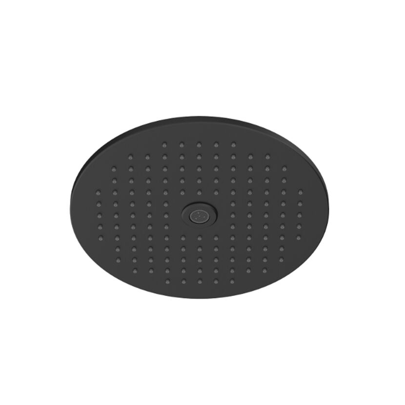 Kopfbrause schwarz matt Messing 2 Strahlarten Ø 24,9 cm