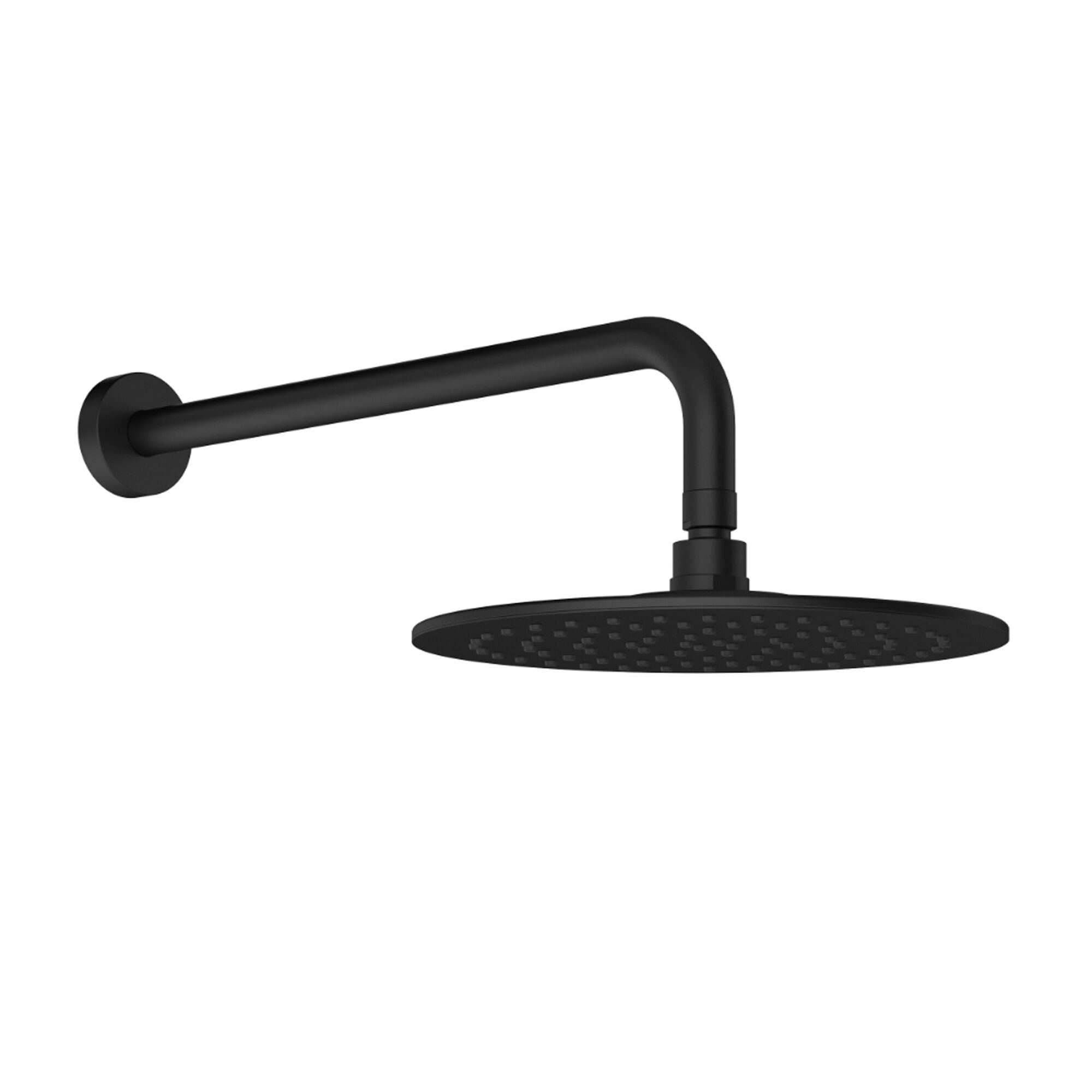 Schwarze Duscharmatur mit Kopfbrause