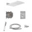 Duschsystem mit Regendusche und Handbrause