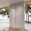 Luxusdusche im Freien mit Regendusche