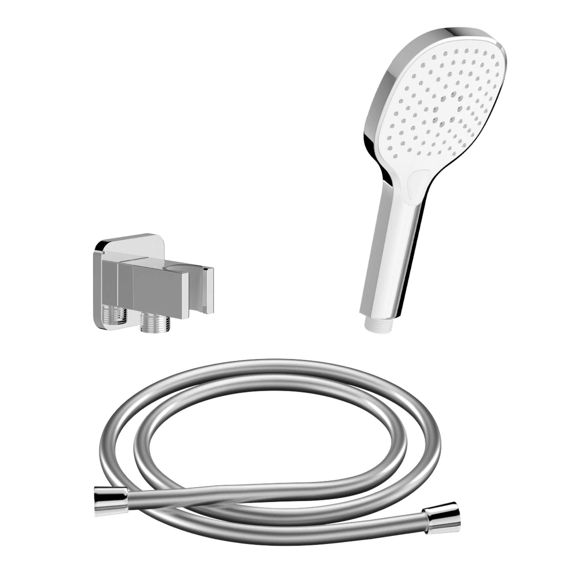 Duschkopf mit Schlauch und Wandhalterung