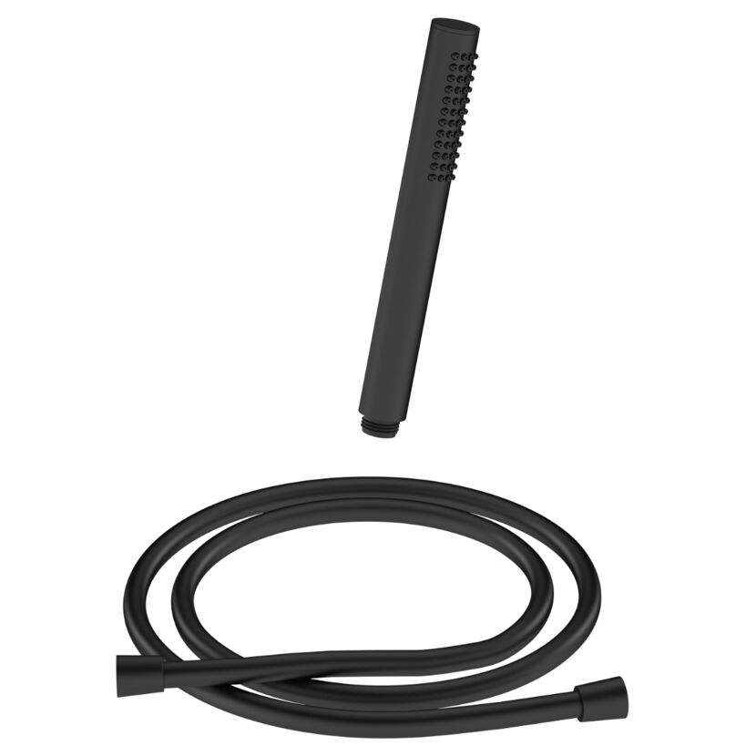 Handbrause mit Brauseschlauch schwarz matt 160 cm