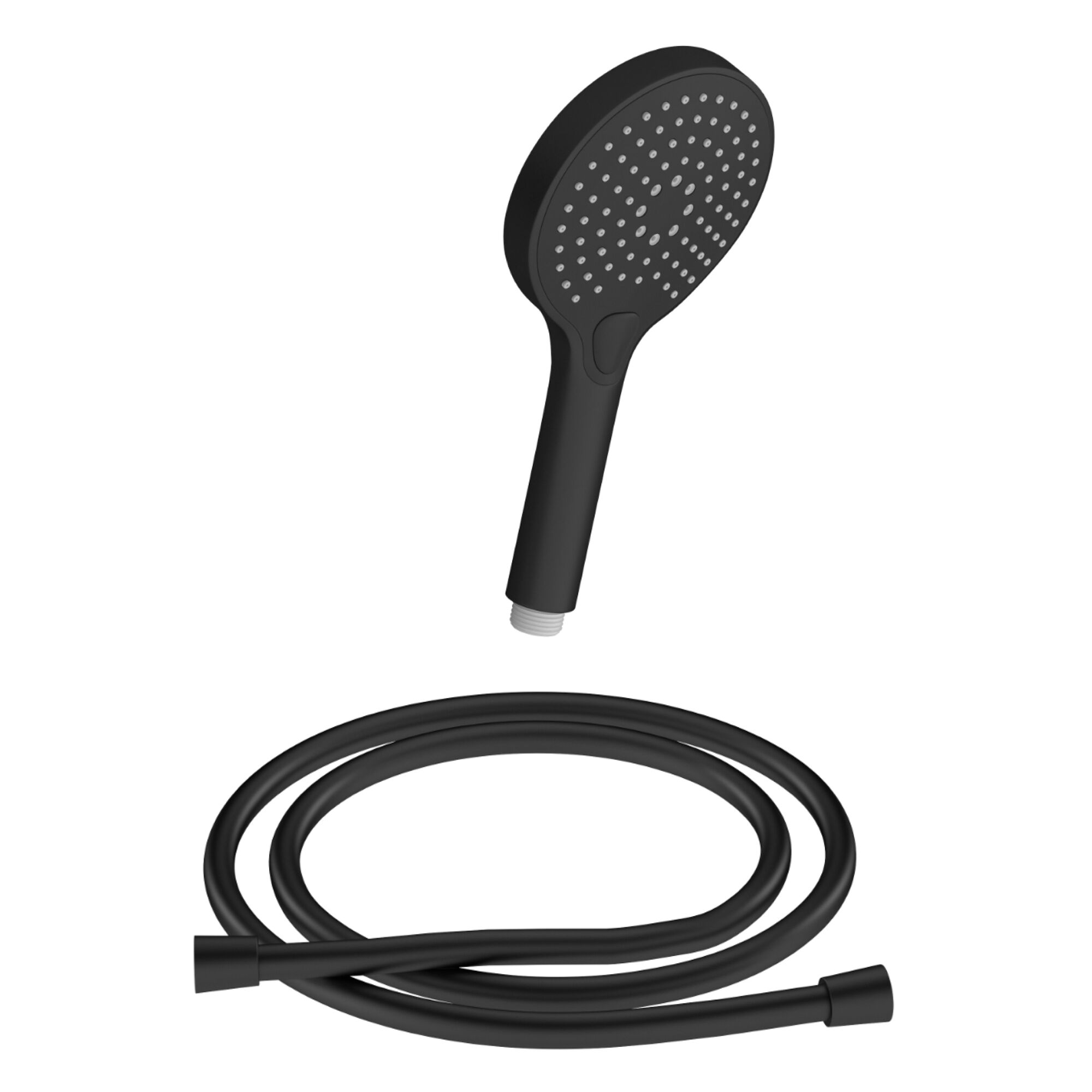 Schwarze Duschbrause mit Schlauch