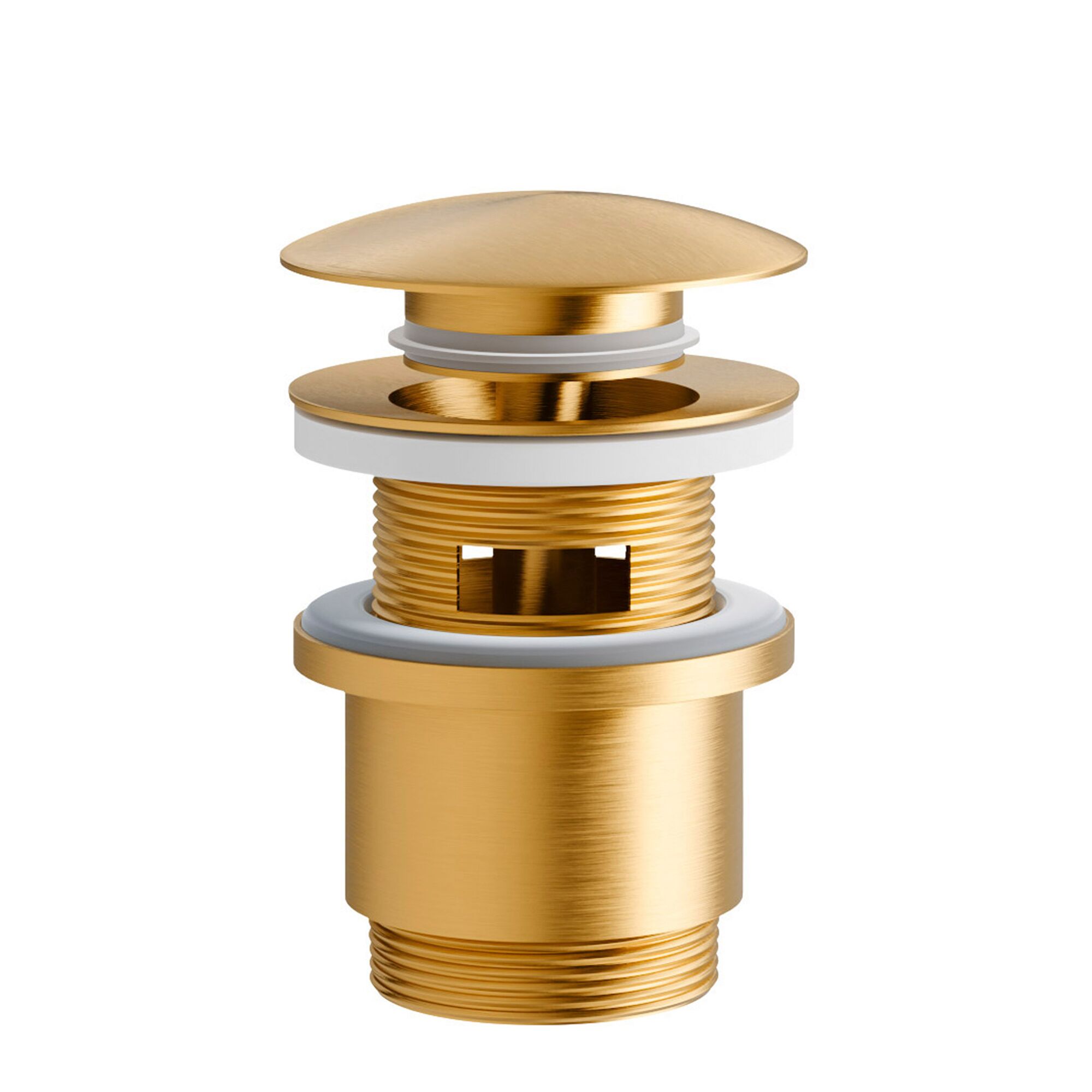 Goldener Waschbeckenablauf