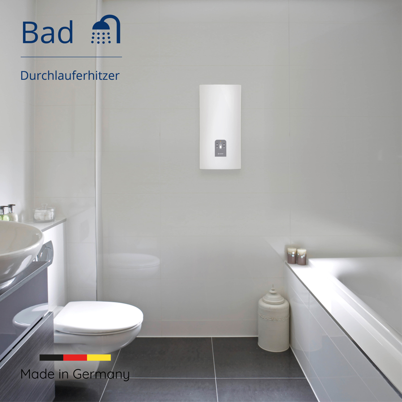 Durchlauferhitzer in Badezimmer