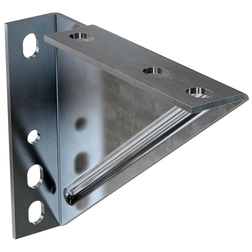 Metallwinkel mit Bohrungen